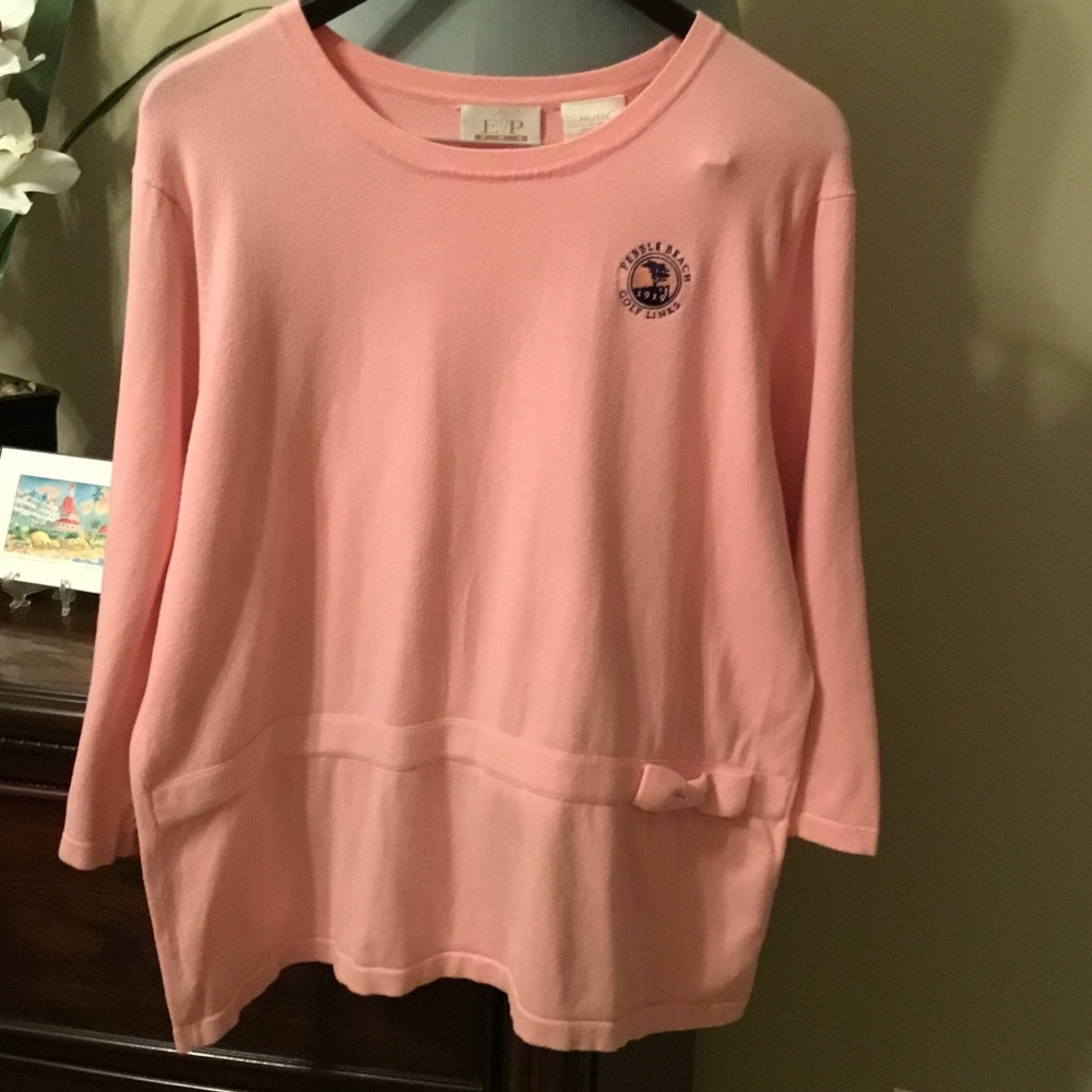 EP Pro Pink Pebble Beach Golf Sweater